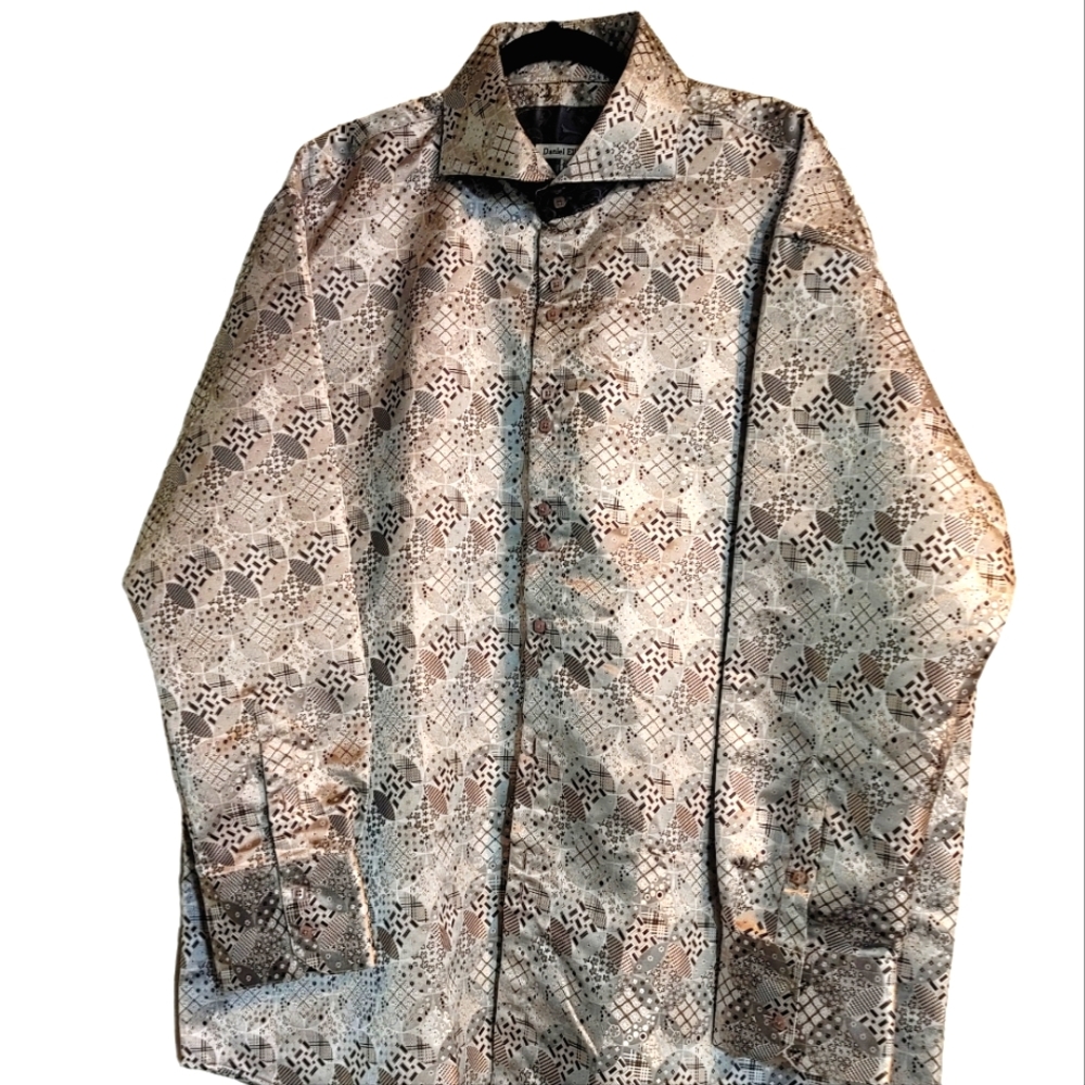 Daniel Ellissa Button Down Shirt Men's Size 3XL/19.5 - Picture 1 of 11